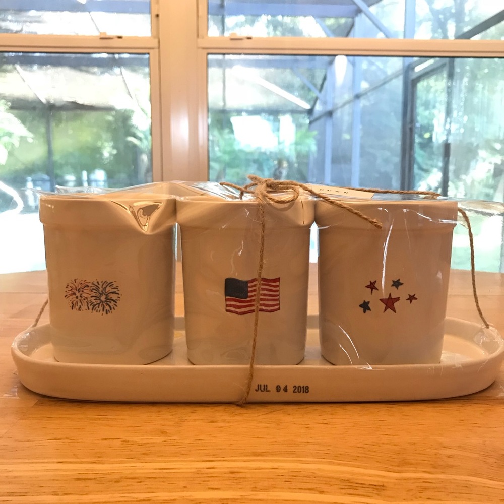 NEW RAE DUNN Fourth of July Utensil Set SPK